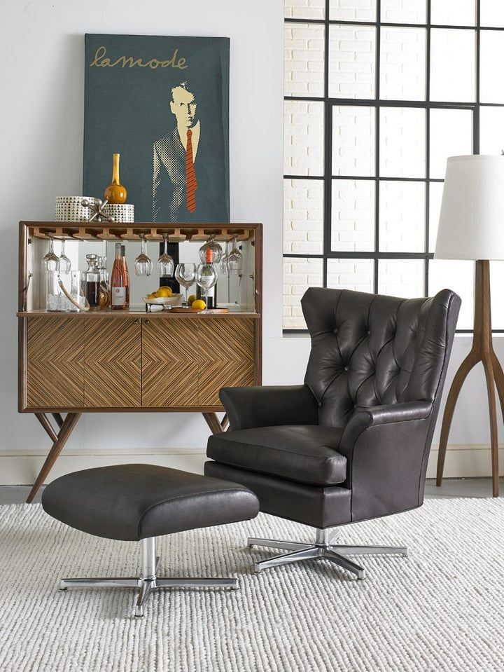 Harbor Tufted Leather Lounge Chair