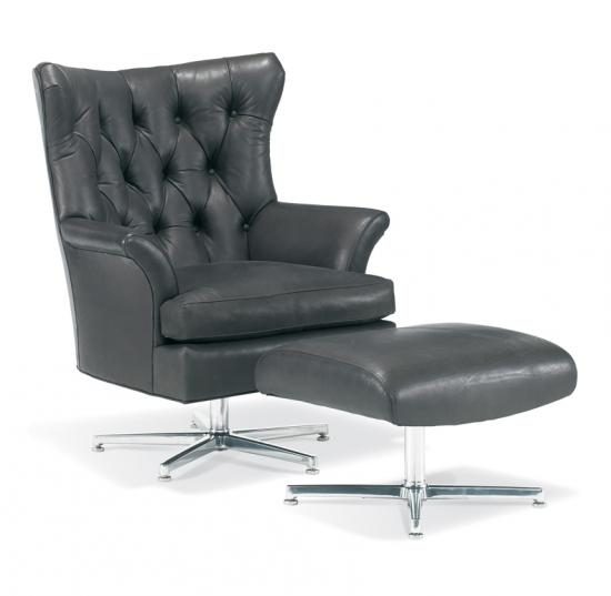 Harbor Tufted Leather Lounge Chair