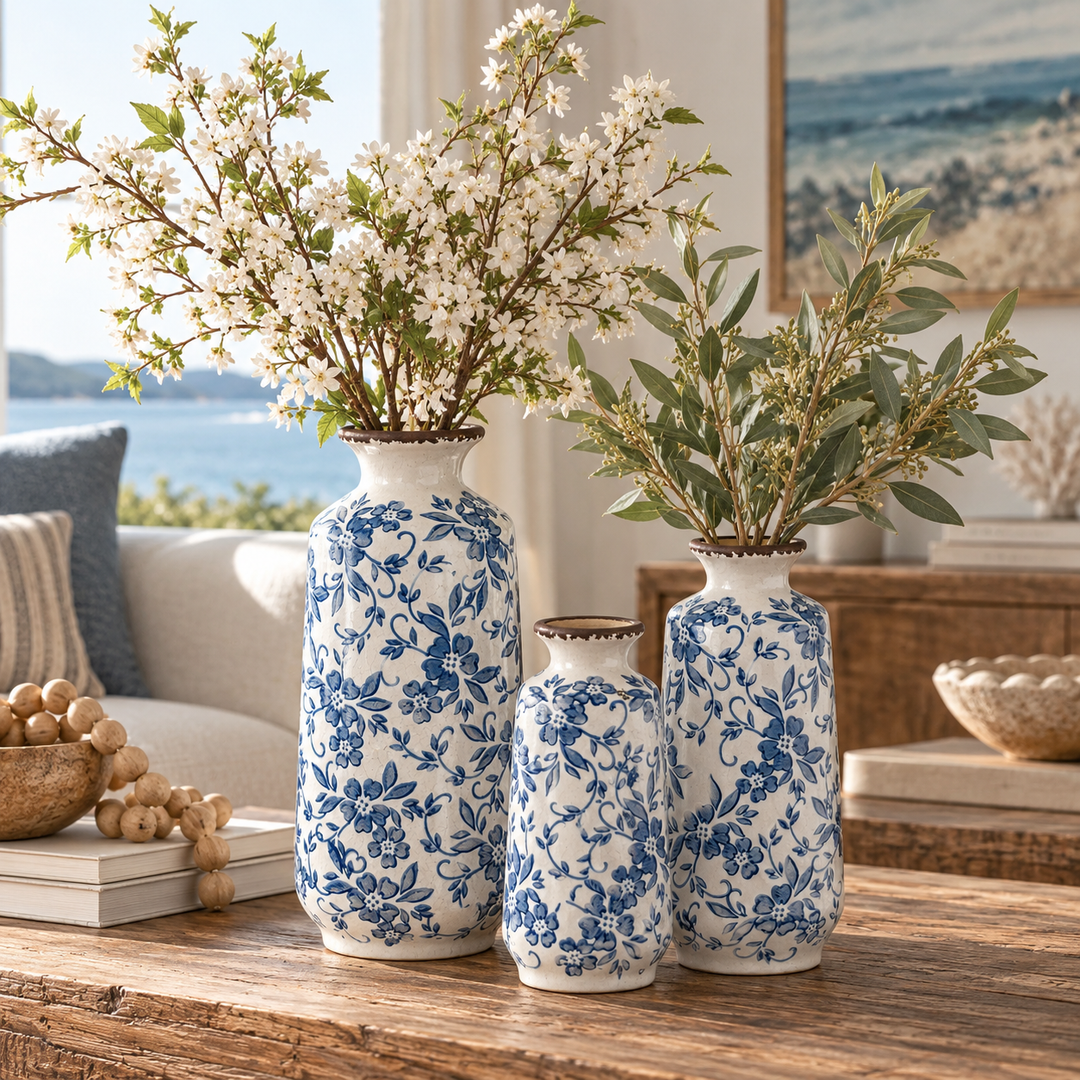 Harbor Blue Vases