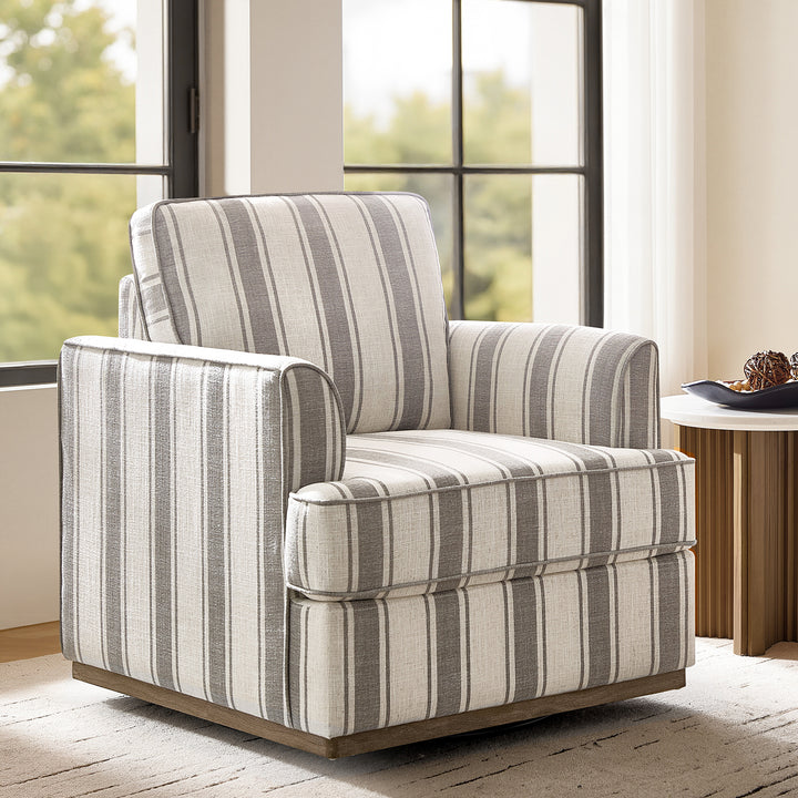 Harbor Striped Accent Chair