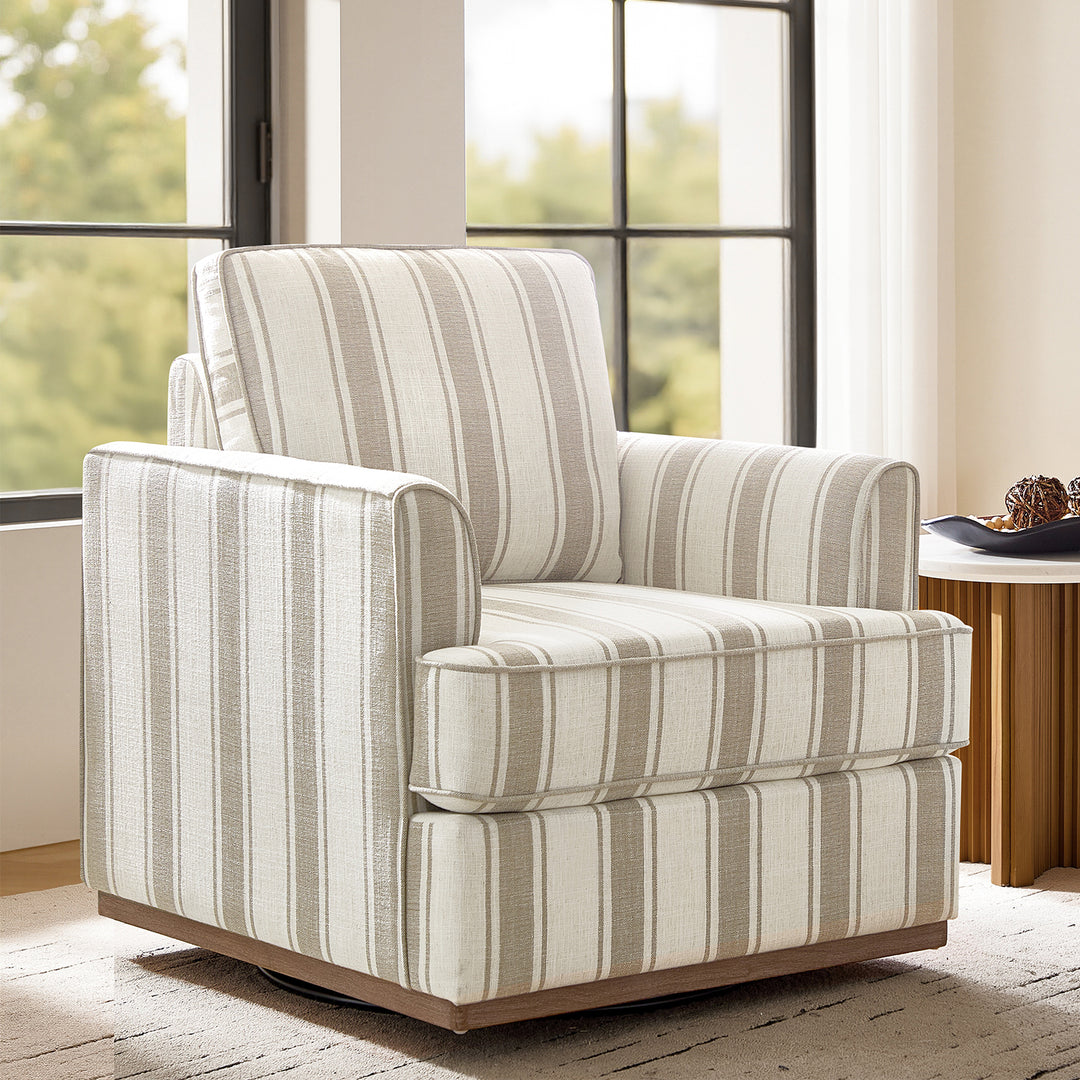 Harbor Striped Accent Chair
