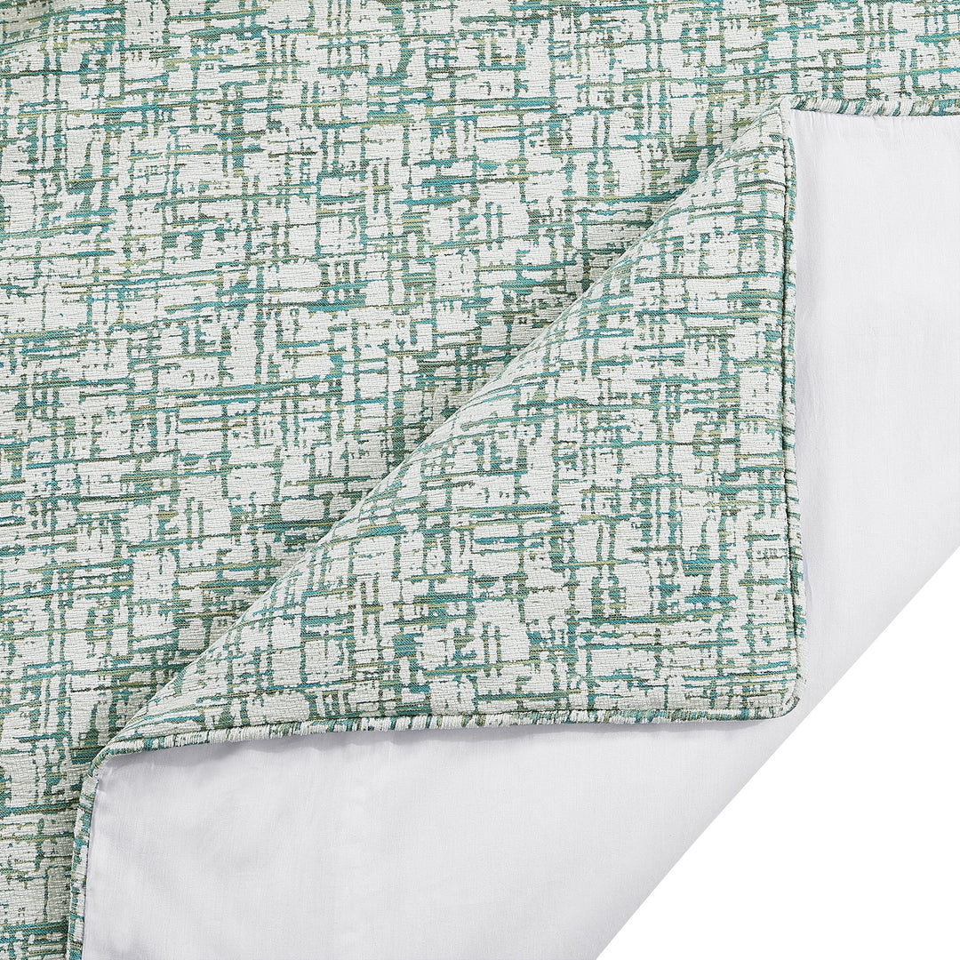 Kelly Bedding Set - Sage Green cross-hatch stitching - white background - Coastal Compass Home Decor
