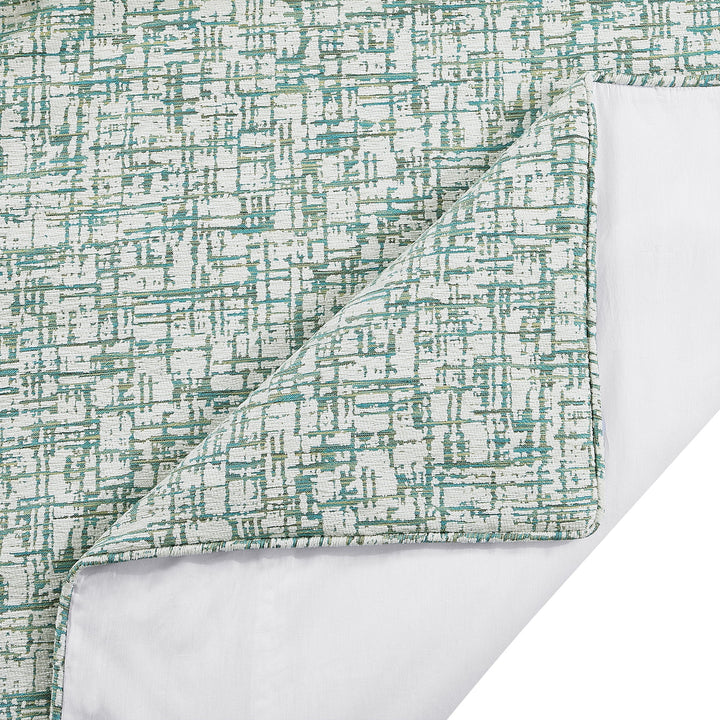 Kelly Bedding Set - Sage Green cross-hatch stitching - white background - Coastal Compass Home Decor