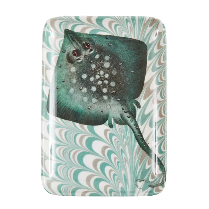 Lagoon Tide Melamine Stingray Tray