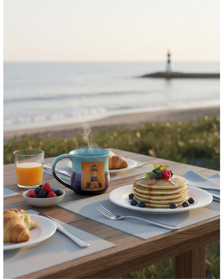 Deep Sea Pattern Pottery Mug