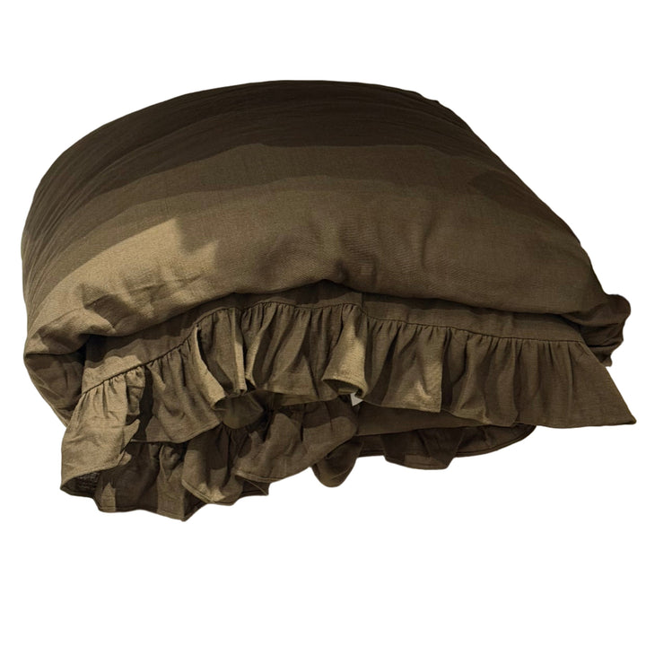 Aurora Ruffled Washed Linen Bedding