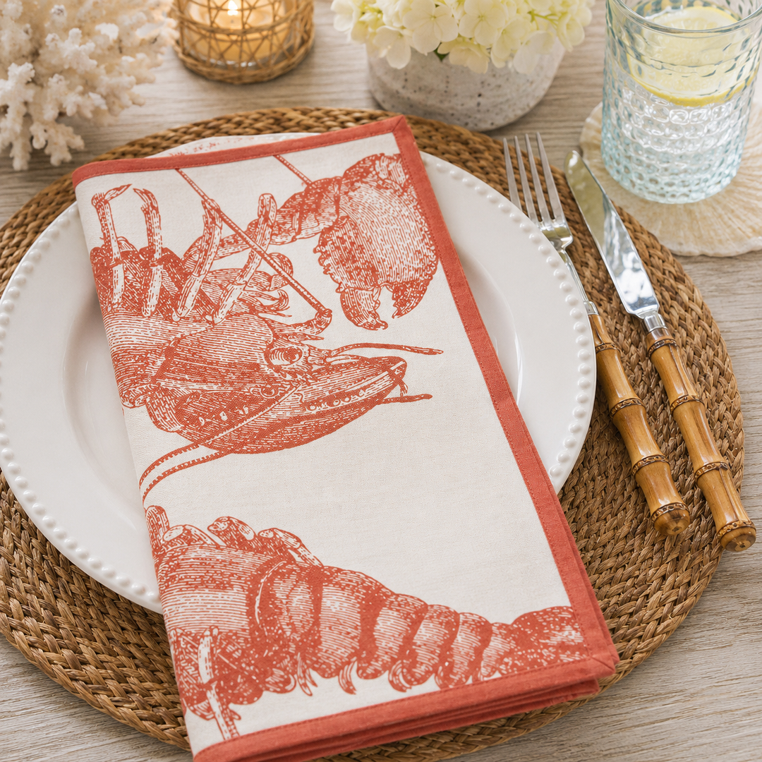 Lobster Cotton Napkin Set