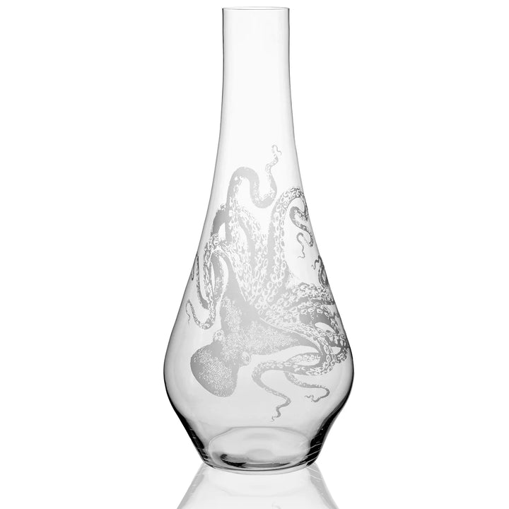 Lucia Octopus Engraved Carafe - The Coastal Compass Home Decor