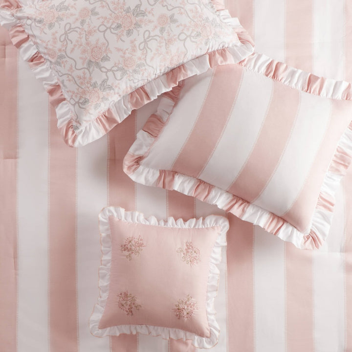 Lucy Striped Reversible Comforter Set