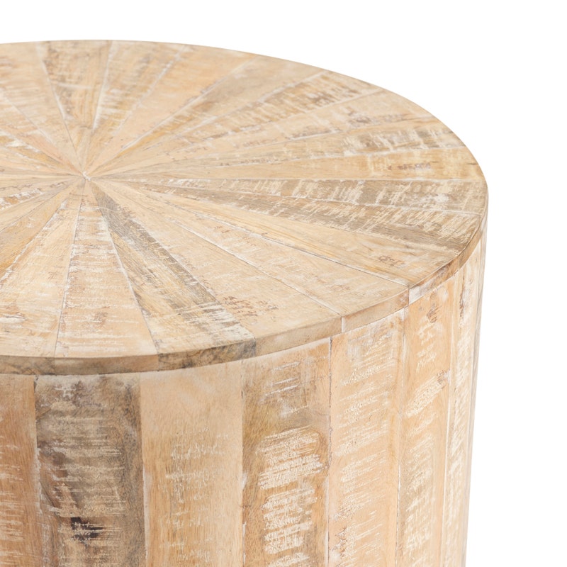 Manor Round End Table Detail - Coastal Compass Home Decor