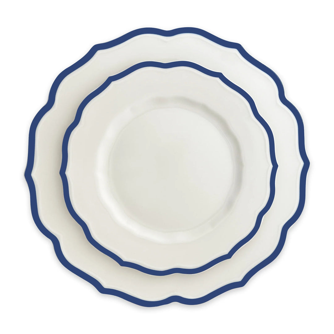 Maris Blue Scalloped Dinner Plate