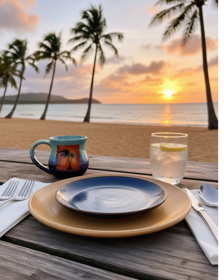 Deep Sea Pattern Pottery Mug
