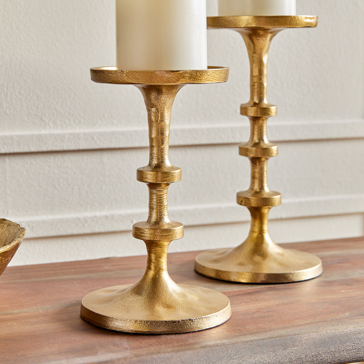 Shoreline Gold LED Candle Holders