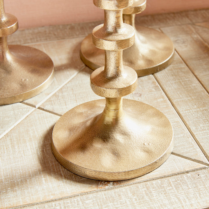 Shoreline Gold LED Candle Holders