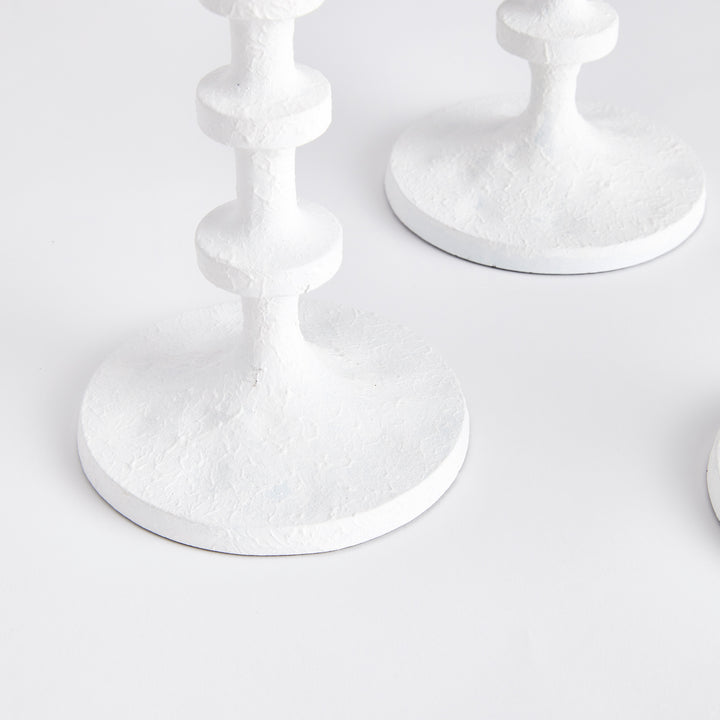 Shoreline White LED Candle Holders