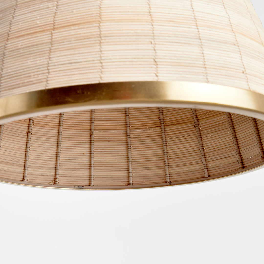 Natural Woven Rattan Bell Pendant | Coastal Lighting – The Coastal ...