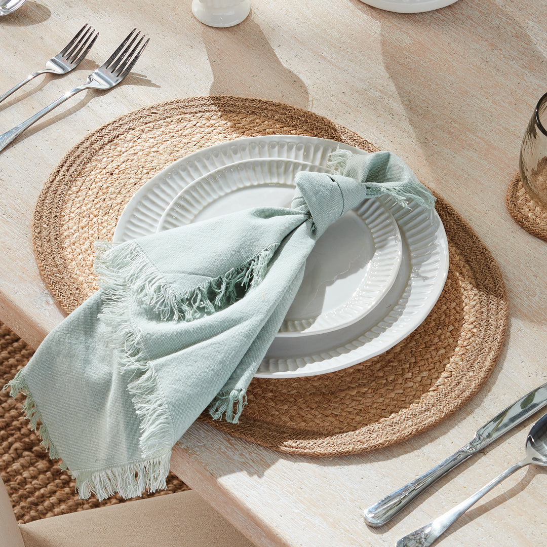 Charley Taupe Jute Placemat Set