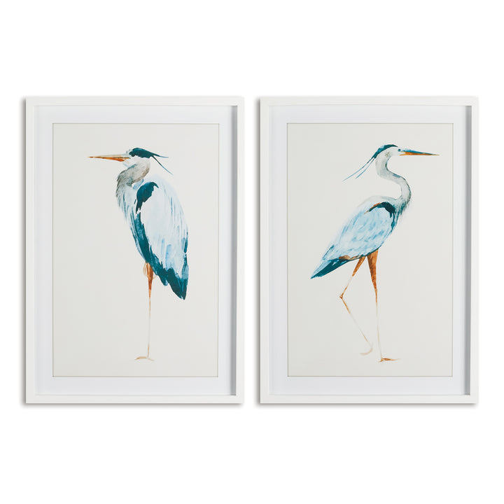 Blue Heron Prints Set