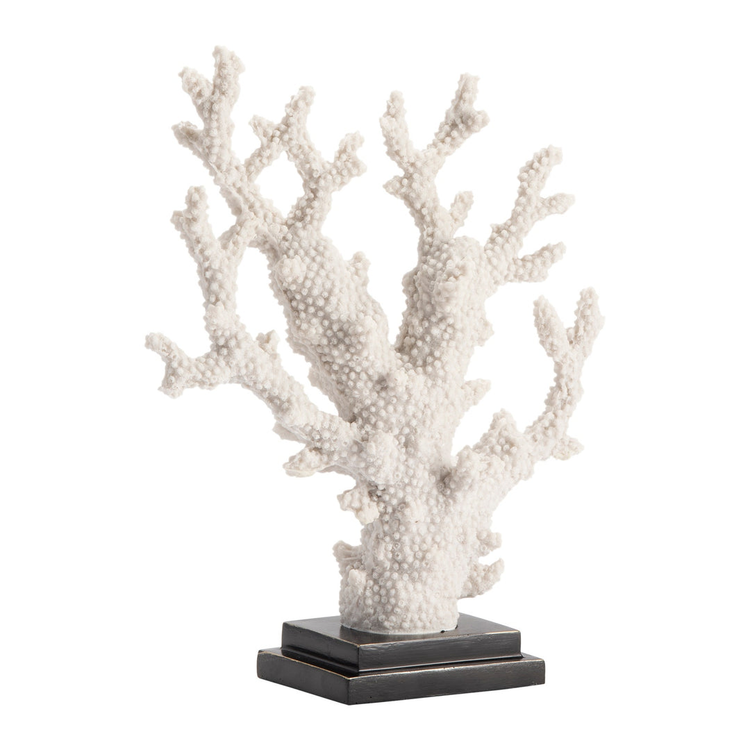 Natural Coral Statue - Resin - Coastal Compass Home Decor