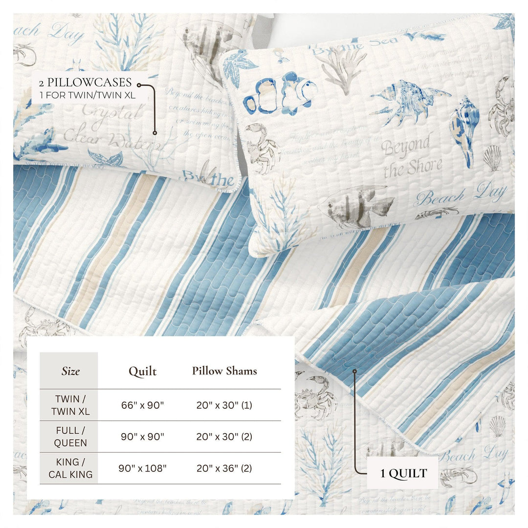 New Castle Reversible Quilt Set