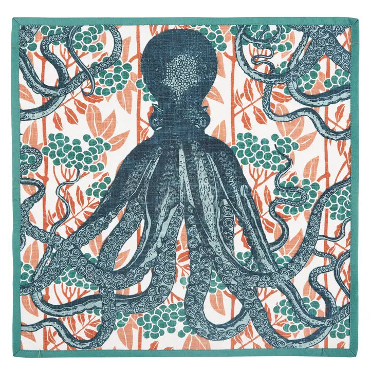Octopus Blooms Cotton Napkin Set