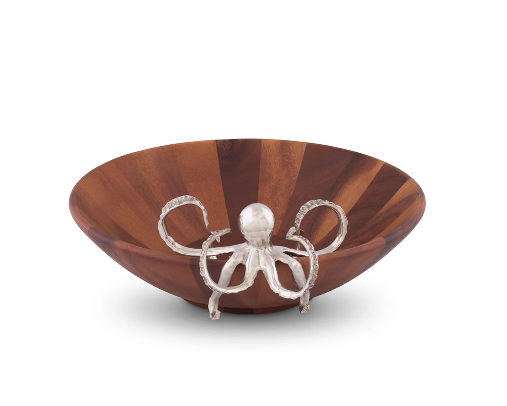 Octopus Salad Serving Bowl - Coastal Compass Home Decor