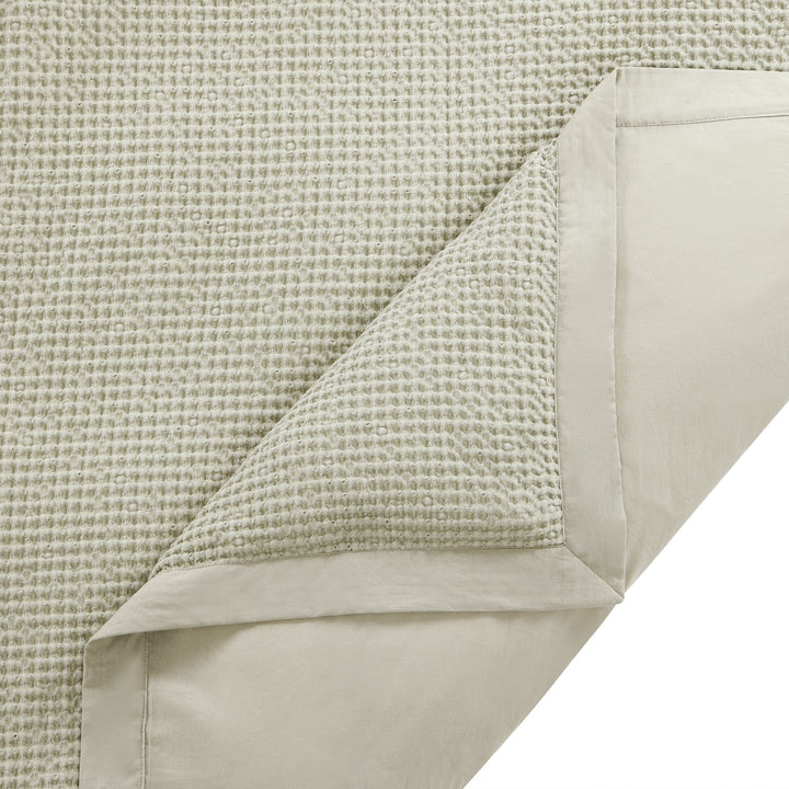 Waffle Pattern Coverlet Set