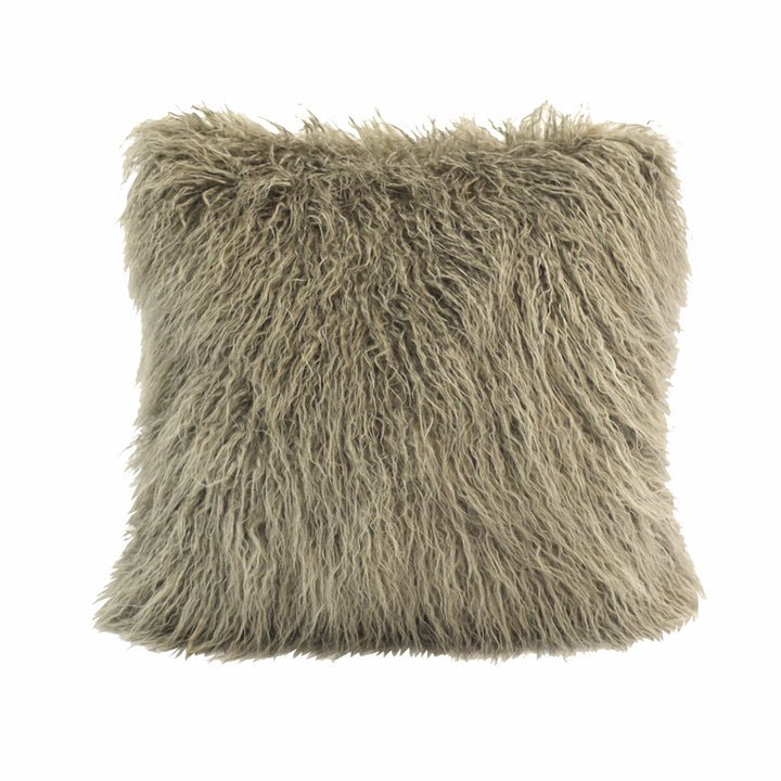 Mongolian Faux Fur Throw Pillows