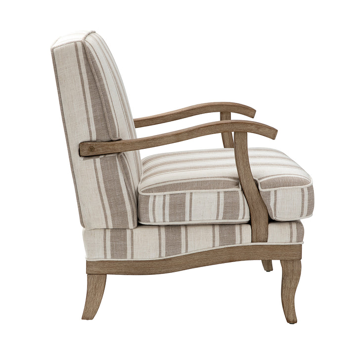 Peppercorn Stripe Arm Chair