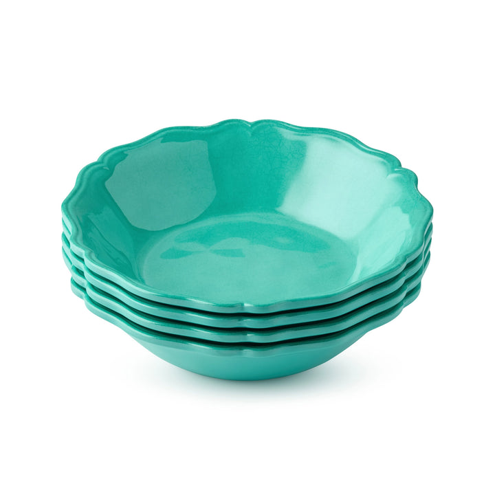 Perry Teal All Purpose Bowls - Set of 4 - Coastal Compass Home Decor