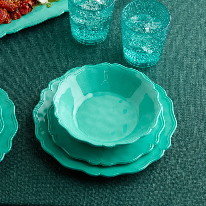 Perry Teal Dinner Set - Dinner pieces - Coastal Compass Home Decor