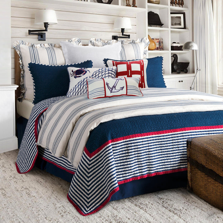 Eyelet Nautical Rope Throw Pillow