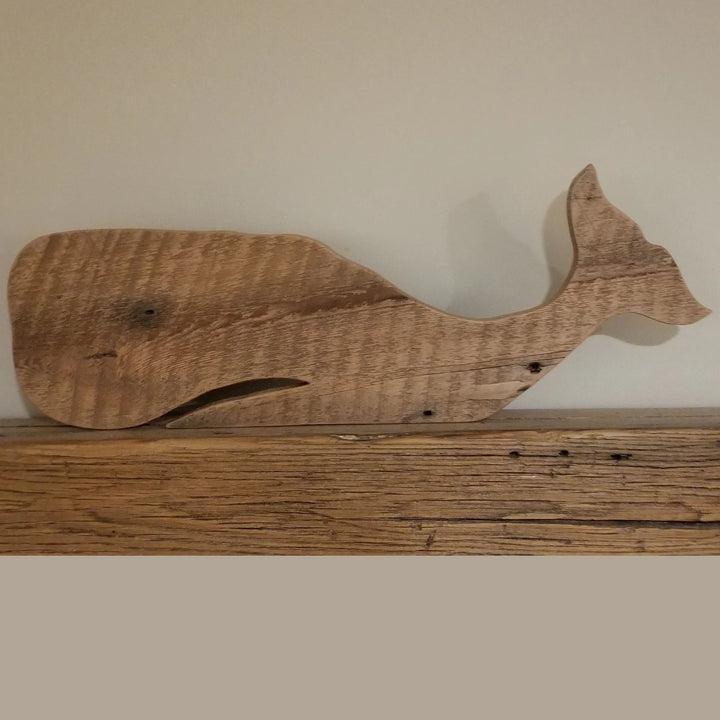 Reclaimed Wood Whale - Titan | Coastal Compass Home Decor