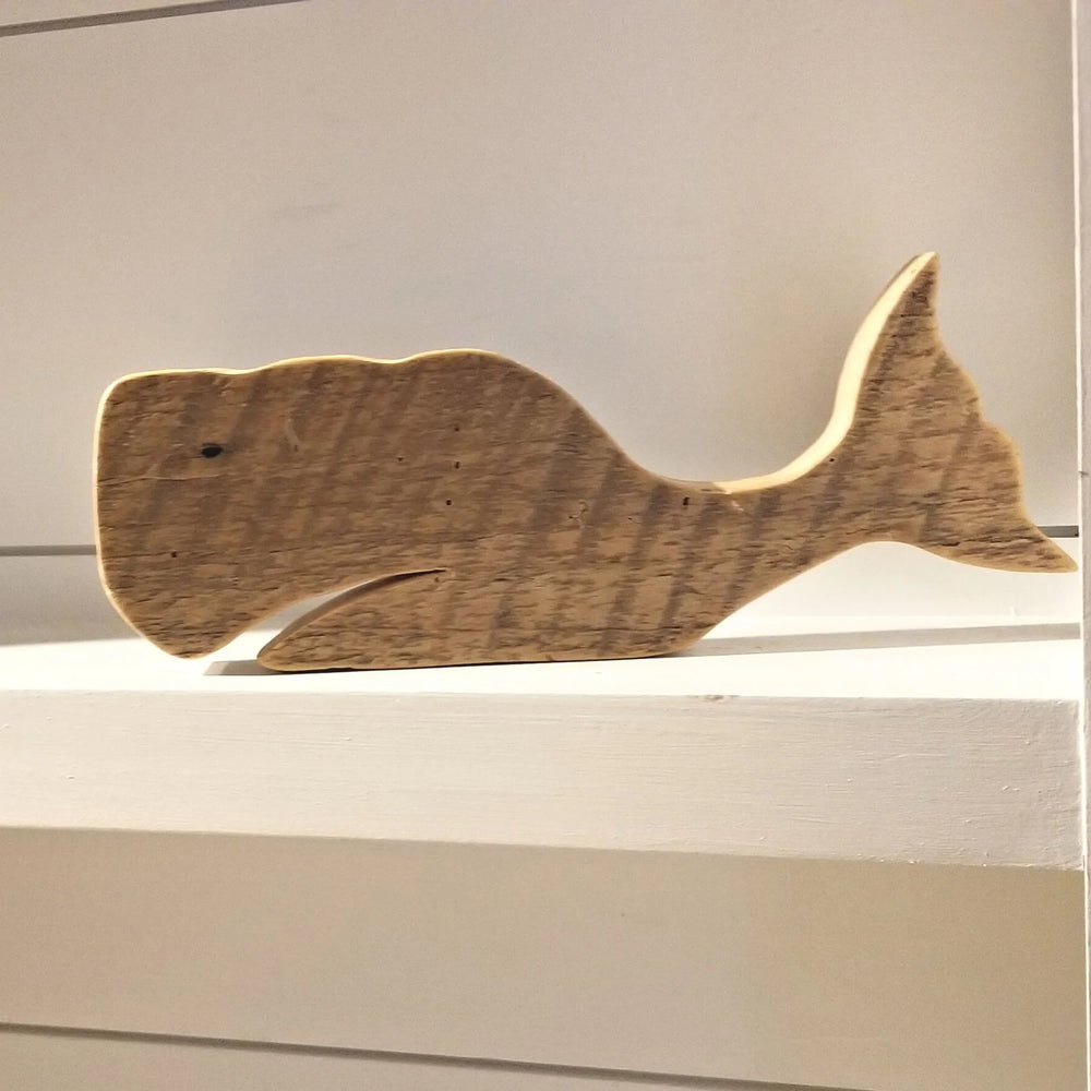 Reclaimed Wood Whale - Willy | Coastal Compass Home Decor