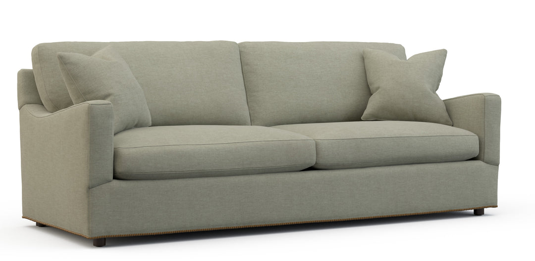 Johnny Taupe Upholstered Sofa - Coastal Compass Home Decor