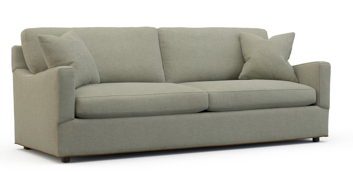 Johnny Taupe Upholstered Sofa - Coastal Compass Home Decor