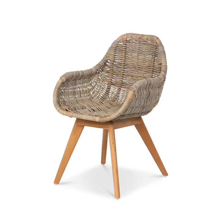 Rattan Coastal Dining Chair