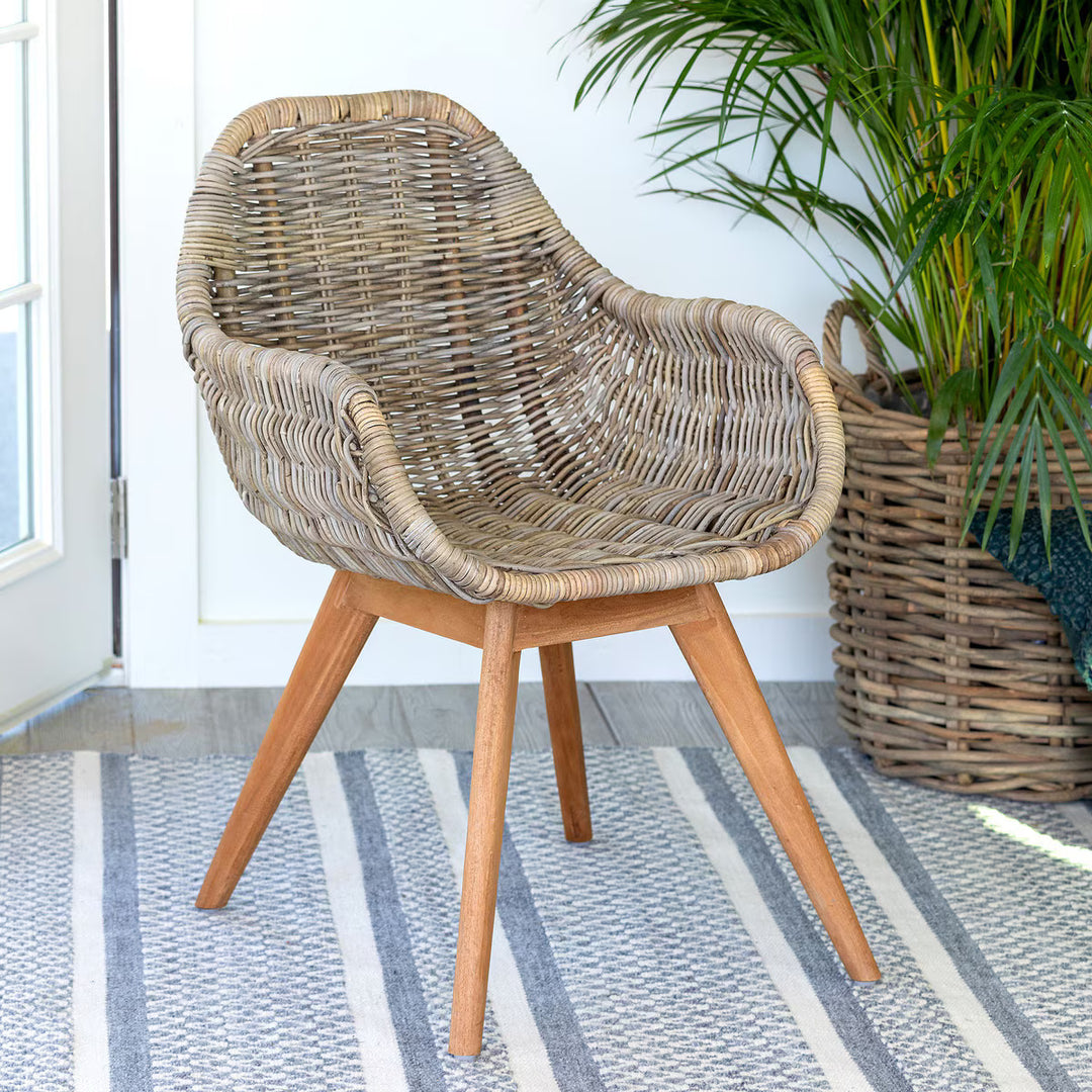 Rattan Coastal Dining Chair