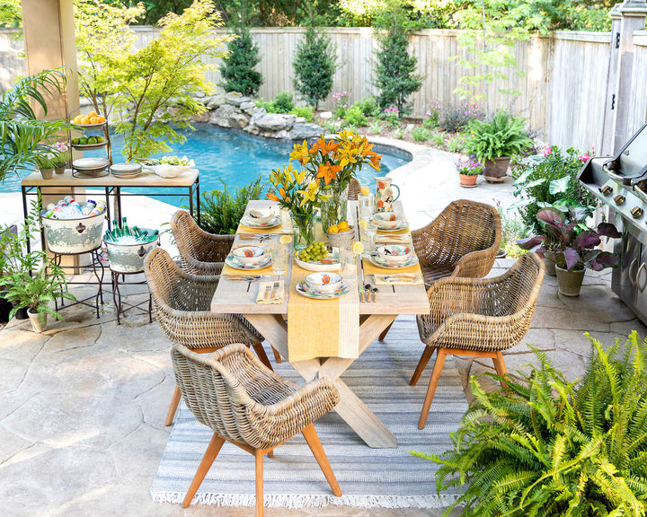 Rattan Coastal Dining Chair