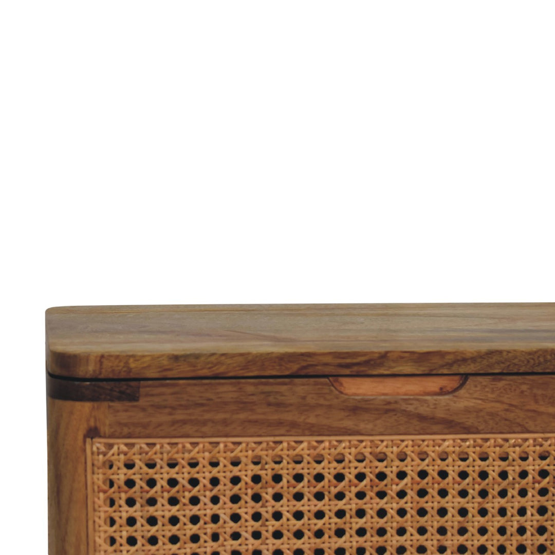 Rattan Lid-up Storage Stool