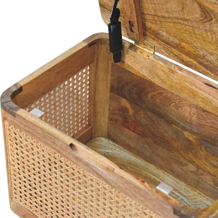 Rattan Lid-up Storage Stool