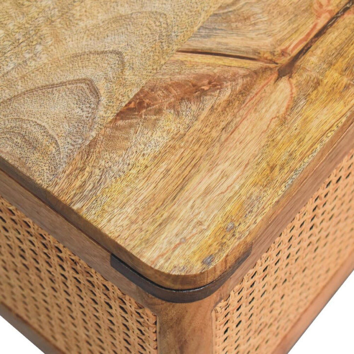 Rattan Lid-up Storage Stool