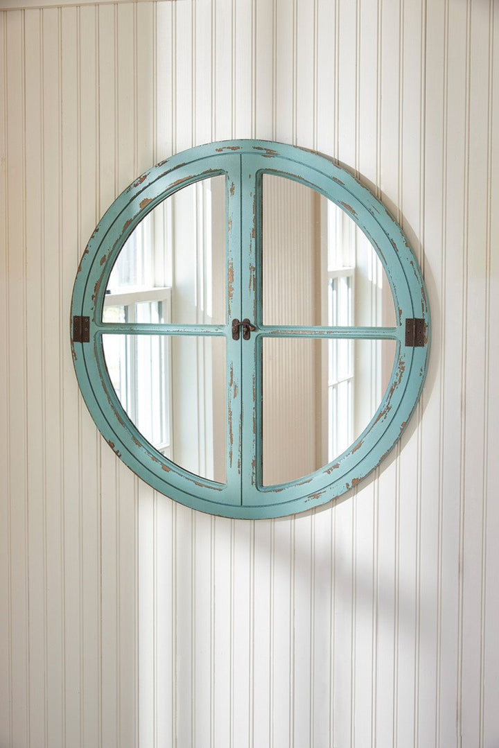 Round Window Wall Mirror