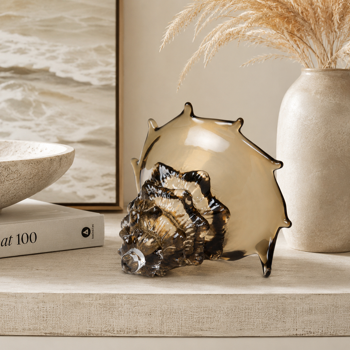 Sandy Lagoon Glass Seashell
