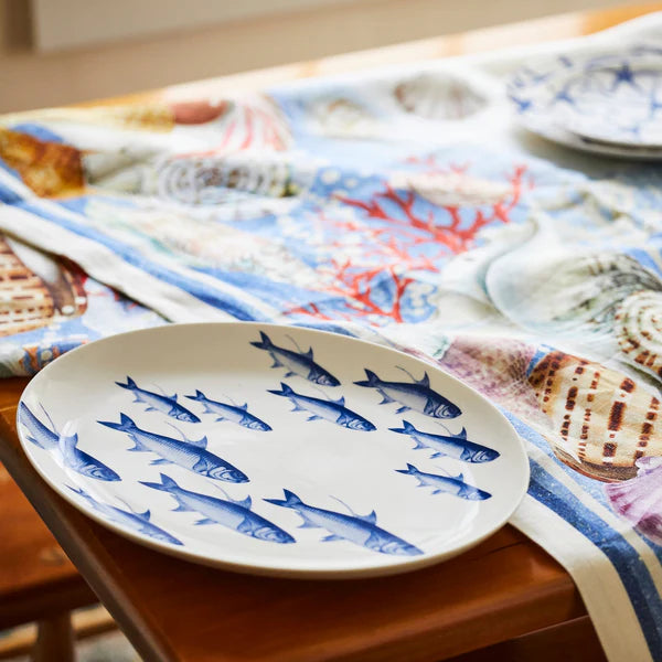 School of Fish Oval Serving Plate