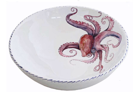 Octopus Large Soup Bowl - Set of 2