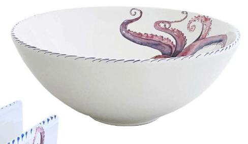 Octopus Large Soup Bowl - Set of 2