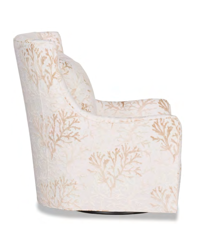 Salem Coral Swivel Chair