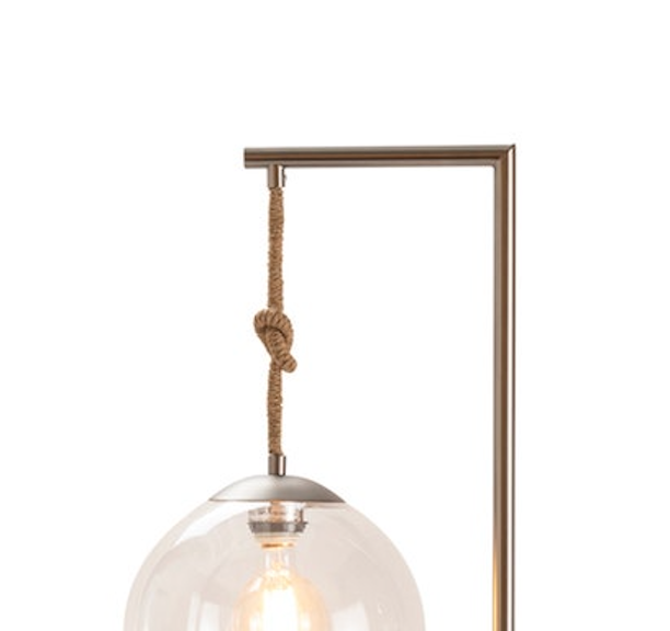 Glass Pendant Floor Lamp