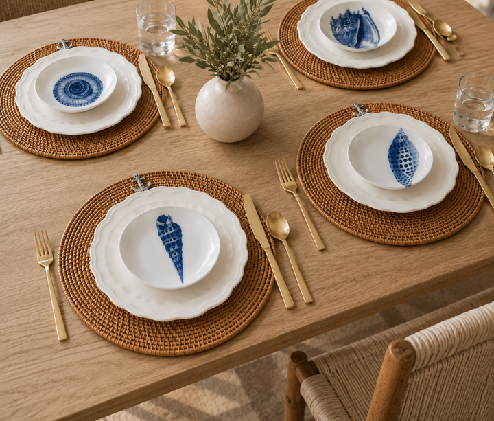 Maris White Scalloped Dinner Plate